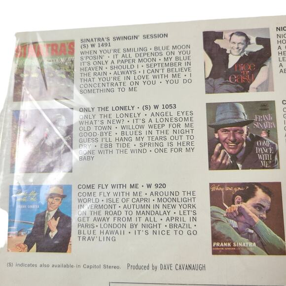 Frank Sinatra All The Way Vinyl Record LP Easy Listening Crooners Old Blue Eyes - Picture 5 of 13